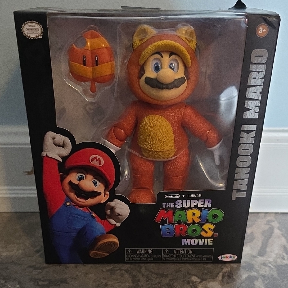Nintendo The Super Mario Bros Movie Tanooki Mario Figure